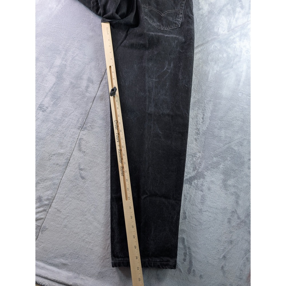Vintage Levis 560 Loose Fit Tapered Leg Black Denim Jeans Made in USA Mens 29x31 - Picture 12 of 15